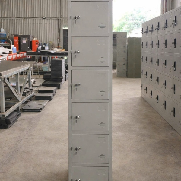 Tủ locker sắt 6 cánh nhỏ LK6C1