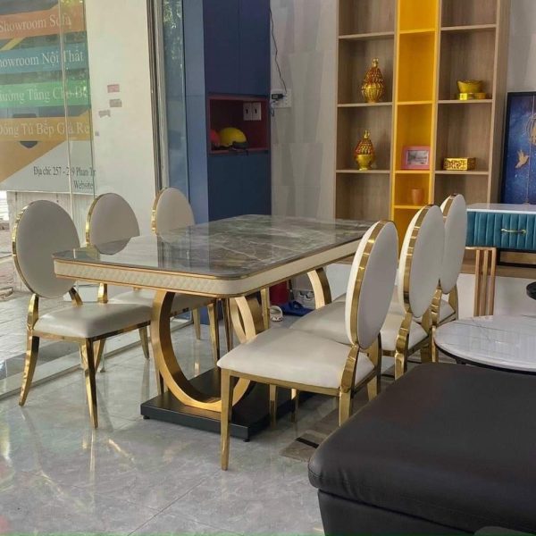Bàn ăn tân cổ điển QAN01-16D