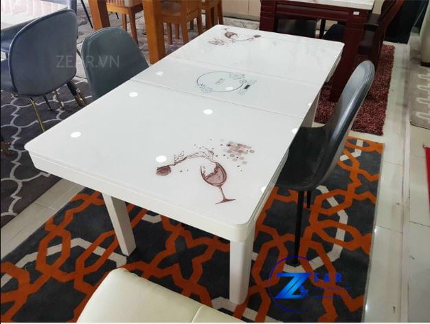 Bàn ăn gấp tích hợp bếp từ