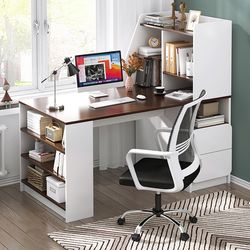 Bàn học , làm việc có kệ sách CF10