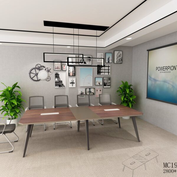 Bàn họp nhập khẩu chân sắt GAIA02-2812