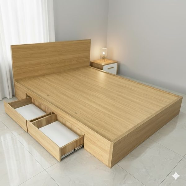 Giường ngủ 2 ngăn kéo 1m6 * 2m TL01T