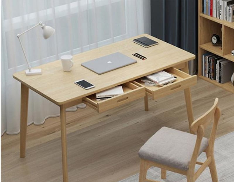 Sắp xếp bàn làm việc sử dụng ngăn kéo