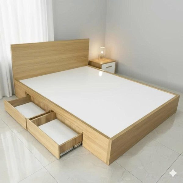 Giường ngủ 2 ngăn kéo  1m8 * 2m TL01K