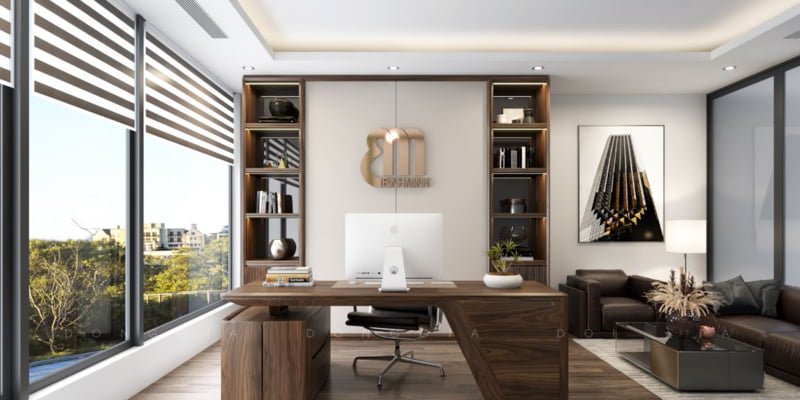 Đối với phòng giám đốc diện tích nhỏ