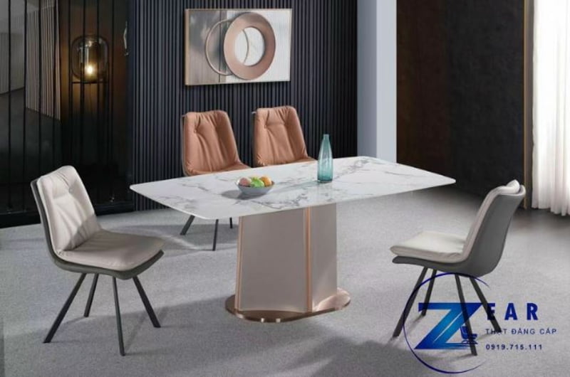 Bộ bàn ăn 4 ghế cao cấp Neon NE09