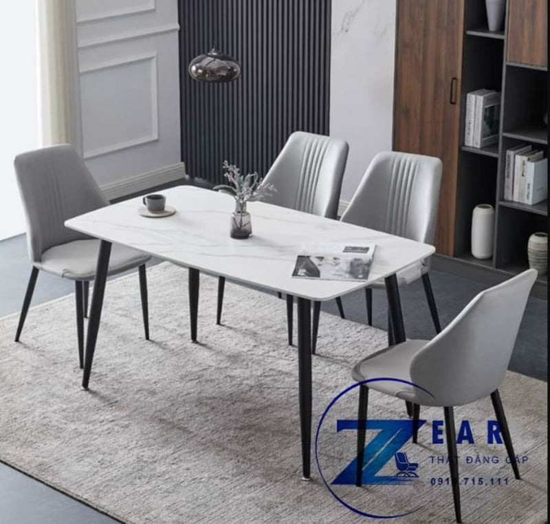 Bộ bàn ăn mặt đá Neon NE01