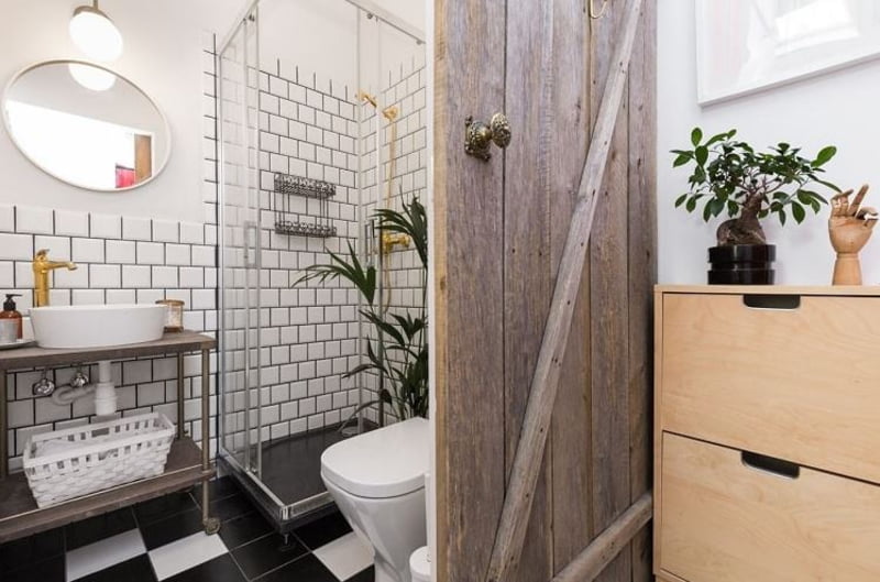 Phòng tắm Vintage