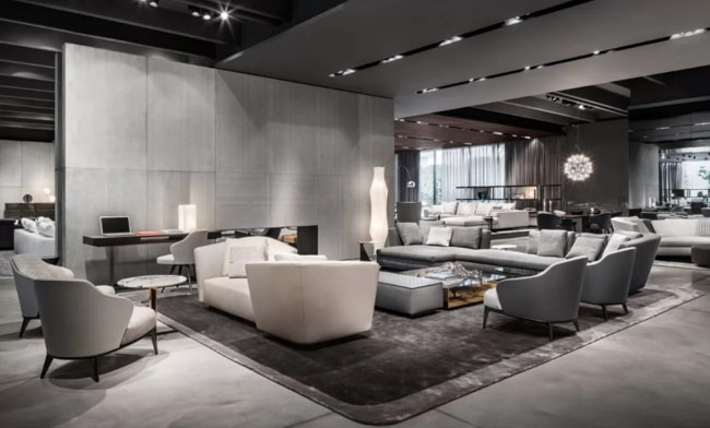 thiết kế showroom phong cách sang trọng