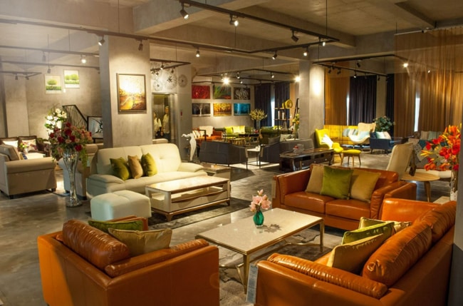 thiết kế showroom theo phong cách retro