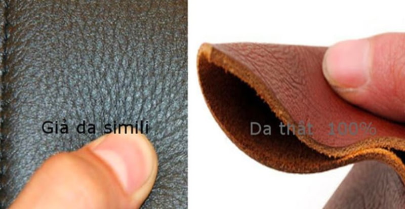 So sánh da thật và da Simili