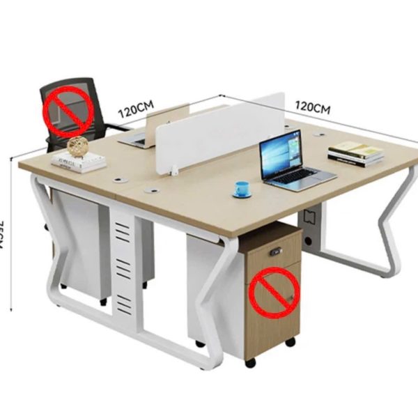 Cụm bàn làm việc 2 người CB2-15