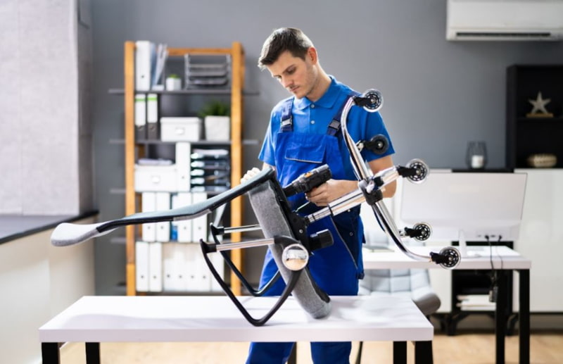 Thay ben ghế mới