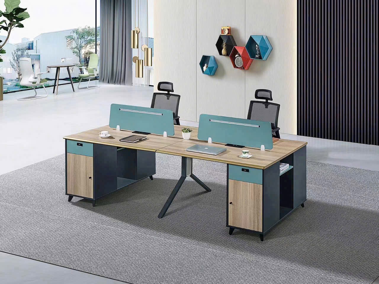 Cụm bàn làm việc 4 người CB4-23