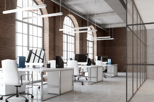 Mẫu thiết kế nội thất văn phòng phong cách tối giản