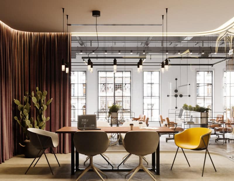 Mẫu thiết kế nội thất phòng họp hiện đại