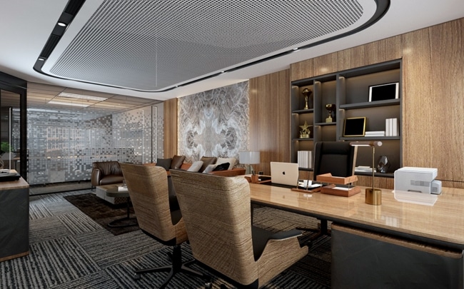 mẫu thiết kế phòng giám đốc sang trọng