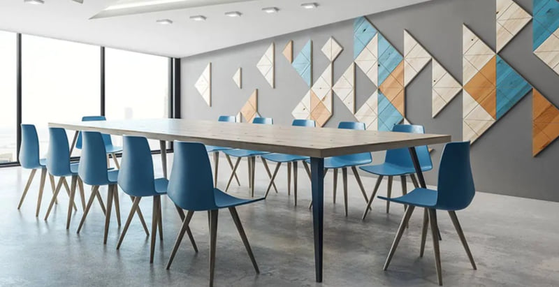 Mẫu thiết kế nội thất phòng họp sáng tạo