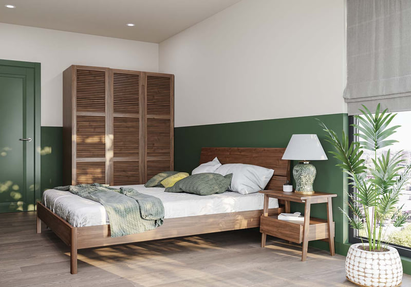 Phòng ngủ nội thất nhiệt đới