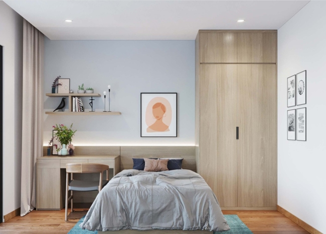 bàn làm việc cạnh cửa sổ