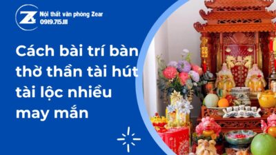 bài trí bàn thờ thần tài
