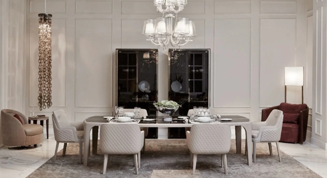 phòng ăn mang phong cách đương đại