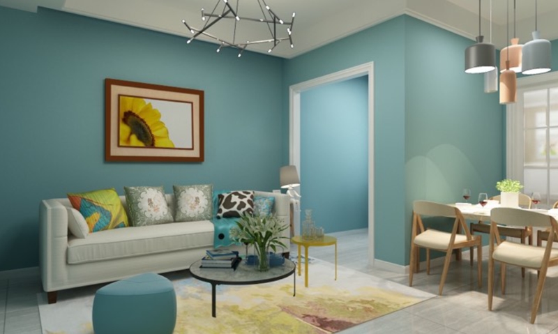 Chú ý kích thước của tranh cùng với mảng tường trống