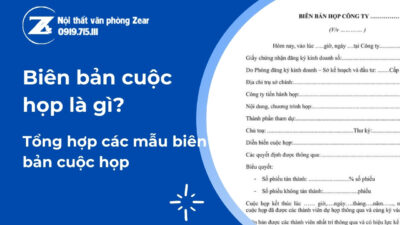 biên bản cuộc họp
