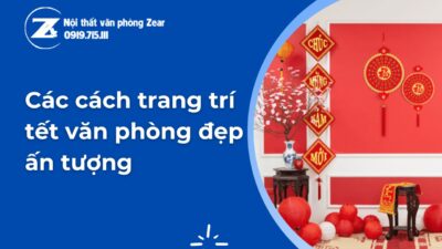 trang trí tết van phòng