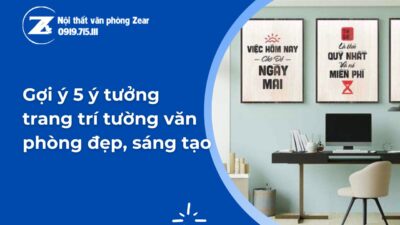 trang trí tường văn phòng