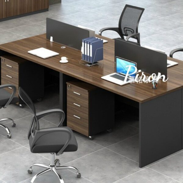Cụm bàn làm việc gỗ 4 người CB4G-3