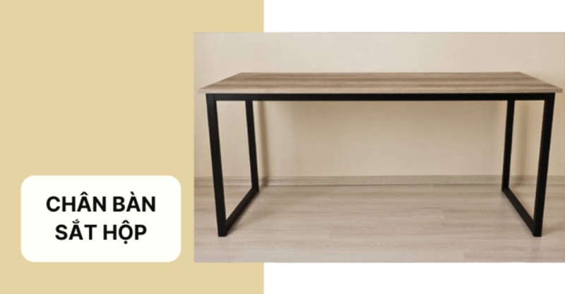 Chân bàn sắt hộp