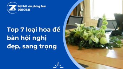 hoa để bàn hội nghị