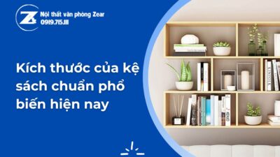 kích thước của kệ sách