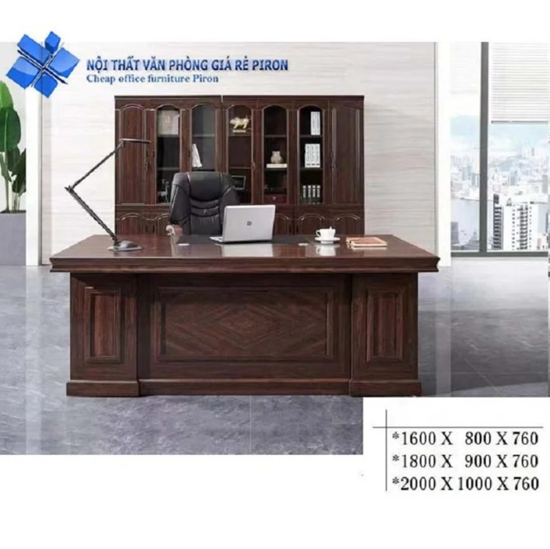 Bàn giám đốc nhập khẩu kèm tủ phụ MIA05-1809