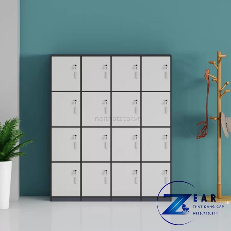 Tủ locker gỗ 16 ngăn LKG16
