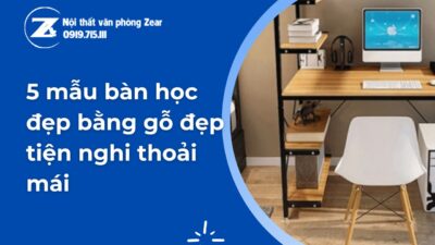 mẫu bàn học đẹp bằng gỗ