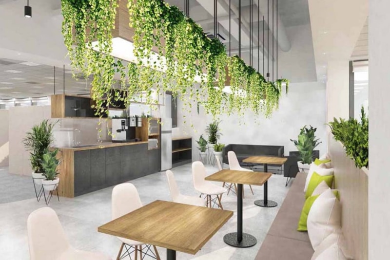 Pantry kết hợp không gian xanh