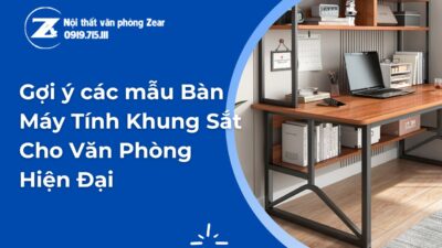 bàn máy tính khung sắt