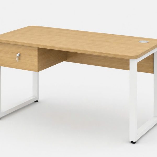 Bàn chân sắt có hộc tủ 1m2 BS 01