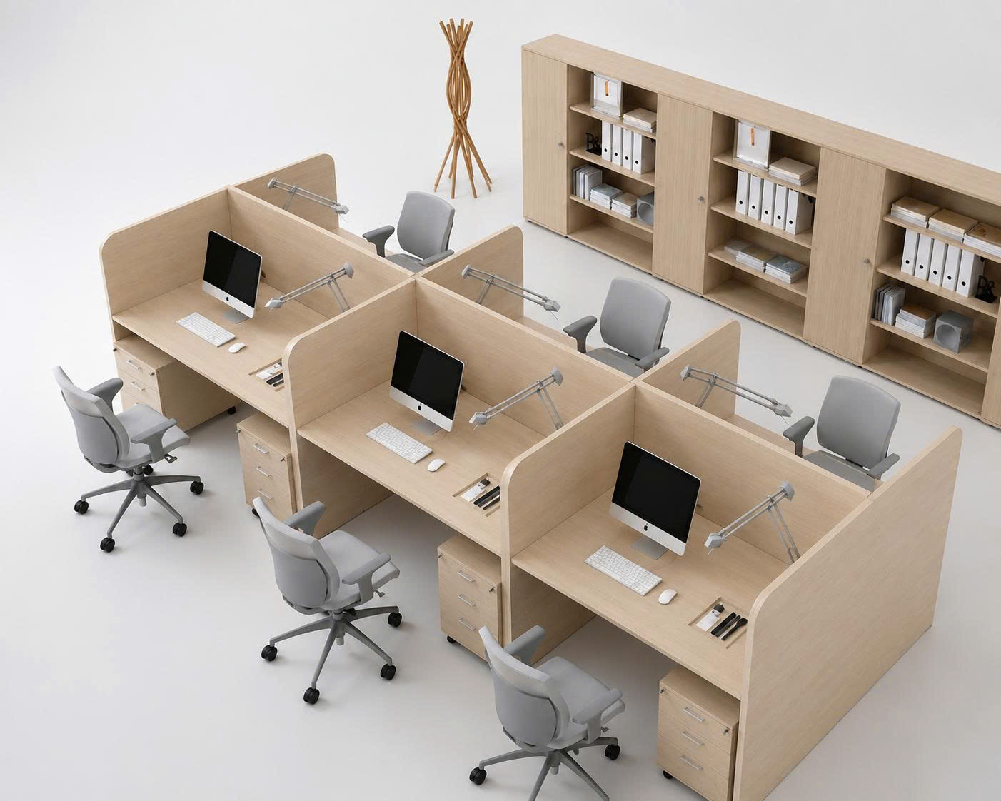 Cụm bàn làm việc 6 người CB6-5