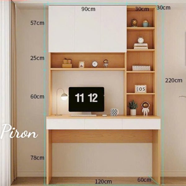 Bàn làm việc có kệ Home69-12