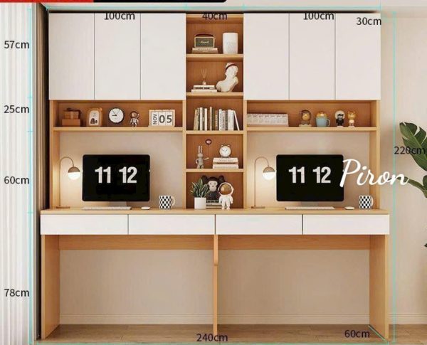 Bàn làm việc có kệ Home69-24